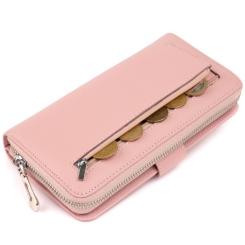 Кошелек ST Leather Из кожи женский Розовый Фото 1