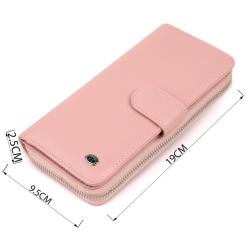 Кошелек ST Leather Из кожи женский Розовый Фото 2