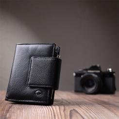 Кошелек ST Leather Из натуральной кожи Черный Фото 8
