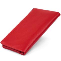 Кошелек ST Leather На кнопке Красный Фото 1