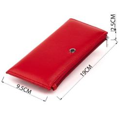 Кошелек ST Leather Из кожи женский Красный Фото 2