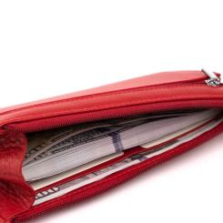 Кошелек ST Leather Из кожи женский Красный Фото 7