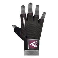 Перчатки для фитнеса RDX T2 Half Pink M Фото 2