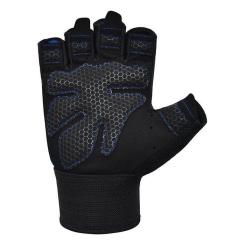Перчатки для фитнеса RDX W1 Half Blue S Фото 1