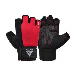 Перчатки для фитнеса RDX W1 Half Red XL Фото 1