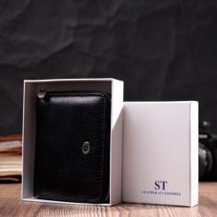 Кошелек ST Leather Кожаный Черный Фото 9