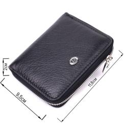 Кошелек ST Leather Кожаный Черный Фото 2