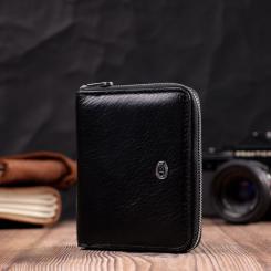 Кошелек ST Leather Кожаный Черный Фото 7