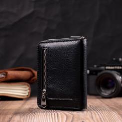Кошелек ST Leather Кожаный Черный Фото 8