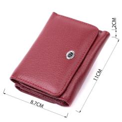 Кошелек ST Leather Из натуральной кожи Бордовый Фото 2