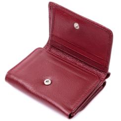 Кошелек ST Leather Из натуральной кожи Бордовый Фото 4