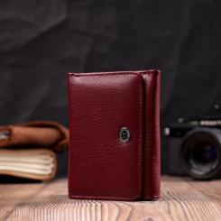 Кошелек ST Leather Из натуральной кожи Бордовый Фото 7