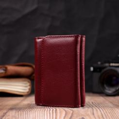 Кошелек ST Leather Из натуральной кожи Бордовый Фото 8