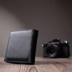 Кошелек ST Leather З натуральної шкіри Чорний Фото 9
