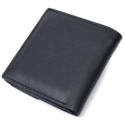 Кошелек ST Leather З натуральної шкіри Чорний Фото 1