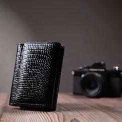 Кошелек ST Leather Из натуральной кожи Черный Фото 9