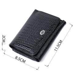 Кошелек ST Leather Из натуральной кожи Черный Фото 2