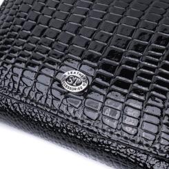 Кошелек ST Leather Из натуральной кожи Черный Фото 4