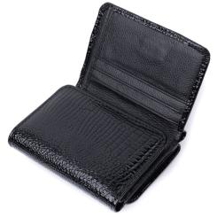 Кошелек ST Leather Из натуральной кожи Черный Фото 5