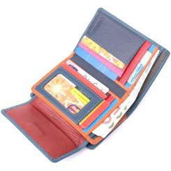 Кошелек ST Leather Из натуральной кожи Бирюзовый Фото 6