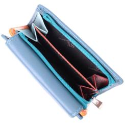 Кошелек ST Leather Из натуральной кожи Бирюзовый Фото 7