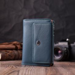 Кошелек ST Leather Из натуральной кожи Бирюзовый Фото 8