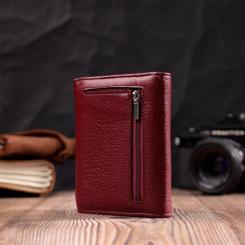 Кошелек ST Leather Кожаный Бордовый Фото 9