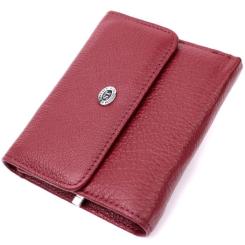 Кошелек ST Leather Кожаный Бордовый Фото