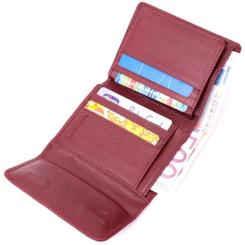 Кошелек ST Leather Кожаный Бордовый Фото 5