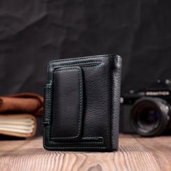 Кошелек ST Leather Кожаный Черный Фото 9