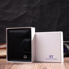 Кошелек ST Leather Кожаный Черный Фото 10