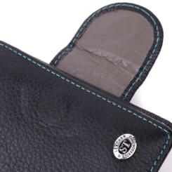 Кошелек ST Leather Кожаный Черный Фото 2