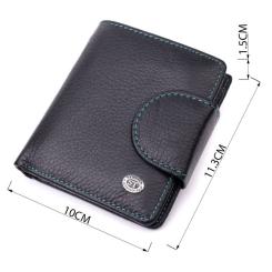 Кошелек ST Leather Кожаный Черный Фото 3