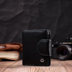 Кошелек ST Leather Кожаный Черный Фото 8