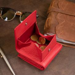 Кошелек ST Leather Красный Фото 9