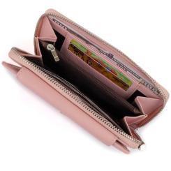 Кошелек ST Leather Из кожи Розовый Фото 5