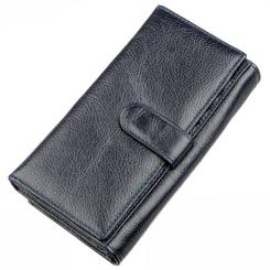 Кошелек ST Leather Серо-синий Фото 1