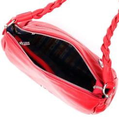 Сумка Karya Кожаная Красная Фото 5