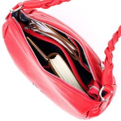 Сумка Karya Кожаная Красная Фото 6