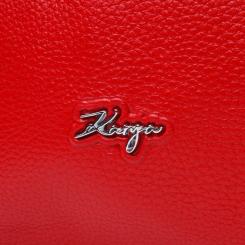 Сумка Karya Кожаная Красная Фото 8