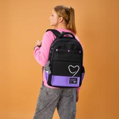 Рюкзак школьный Yes Purple Hearts TS-48 Фото 15