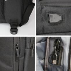 Рюкзак туристический NikiBo Sleek 15л чорний Фото 3