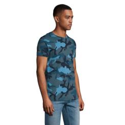 Футболка Sol's Camo men синій камо S Фото 1