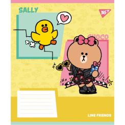 Тетрадь Yes Line Friends Funny А5 18 аркушів клітинка Фото 1