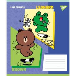 Тетрадь Yes Line Friends Funny А5 18 аркушів клітинка Фото 2