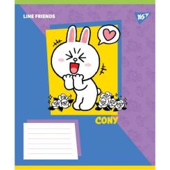 Тетрадь Yes Line Friends Funny А5 18 аркушів клітинка Фото 3