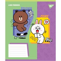 Тетрадь Yes Line Friends Funny А5 18 аркушів клітинка Фото 5