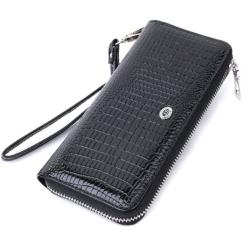 Кошелек ST Leather Из натуральной кожи Черный Фото