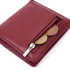 Кошелек ST Leather Из натуральной кожи Бордовый Фото 6