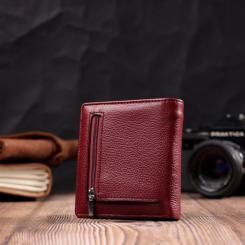 Кошелек ST Leather Из натуральной кожи Бордовый Фото 8